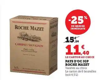 Super U Pays d'oc igp roche mazet offre