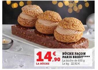 Bûche façon paris brest