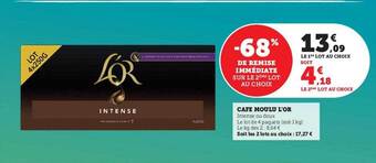 Super U Café moulu l'or offre