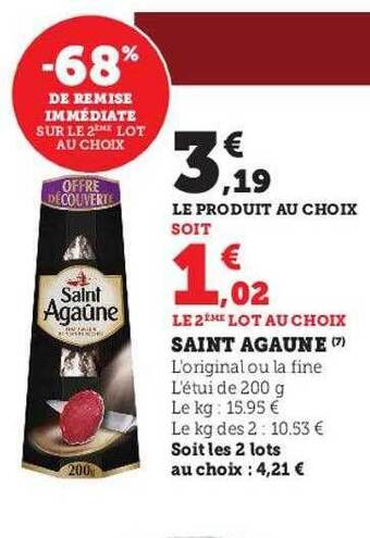 Super U Saint agaune offre