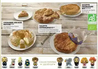 Super U Couronne des rois nature ou galette gourmande u ou galette frangipane bio offre