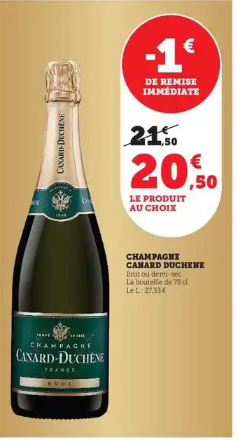U Express Champagne canard duchêne offre