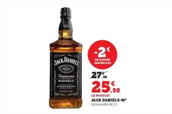 U Express Jack daniel's 40° offre