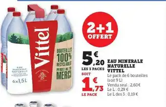 Eau minérale naturelle vittel