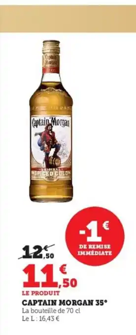 Super U Captain Morgan 35 offre