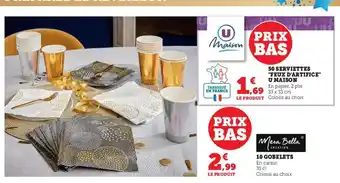 Super U 10 Gobelets offre