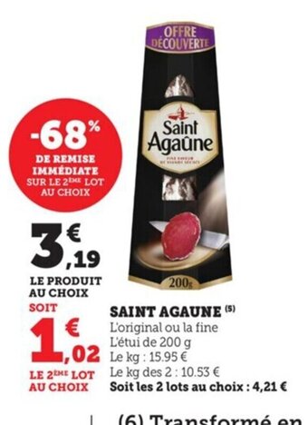 Super U Saint Agaune offre
