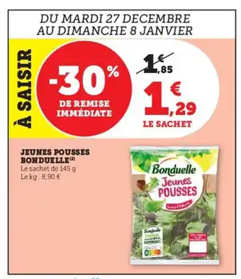 Super U Jeunes Pousses Bonduelle offre