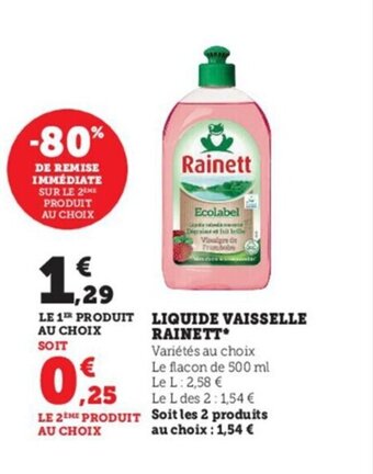 Liquide Vaisselle Rainett*