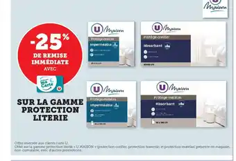 Hyper U Sur La Gamme Protection Literie offre