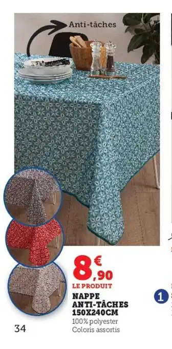 Hyper U Nappe Anti-Taches 450x240 cm offre