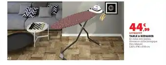 Hyper U Table A Repasser offre