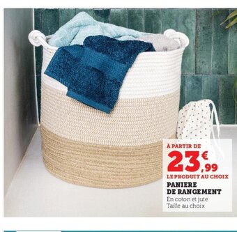 Hyper U Panier De Rangement offre