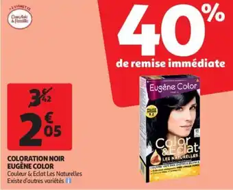 Auchan Coloration noir eugène color offre