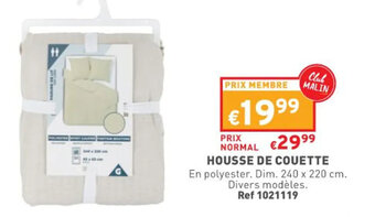 Trafic Housse de Couette offre