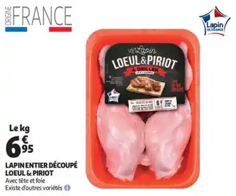 Auchan Lapin entier découpé loeul&piriot offre
