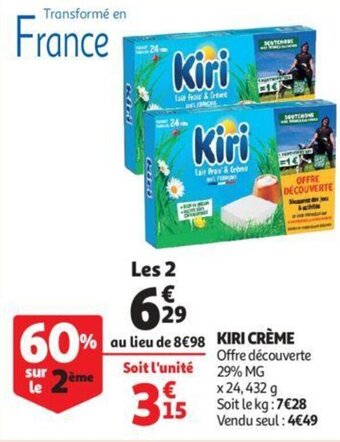 Auchan Kiri crème offre