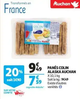 Auchan Panés colin alaska auchan offre