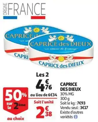 Auchan Caprice des dieux offre