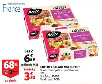 Auchan Coffret salade mix buffet offre