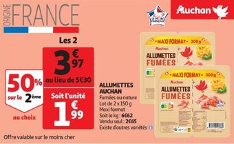 Auchan Allumettes auchan offre
