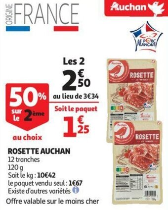 Auchan Rosette auchan offre