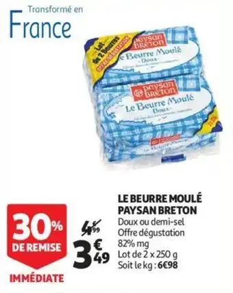 Le beurre moulé paysan breton