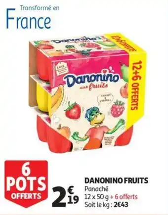 Auchan Danonino fruits offre
