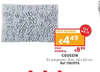 Trafic Coussin offre