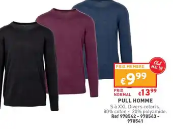 Trafic Pull Homme offre