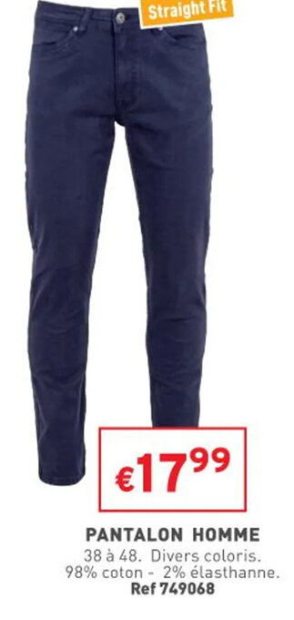 Trafic Pantalon Homme offre