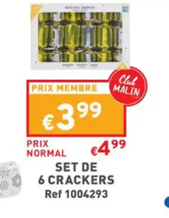 Trafic Set de 6 Crackers offre