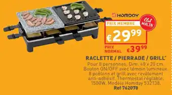 Trafic Raclette/Pierrade/ Grill offre