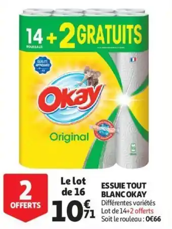 Auchan Essuie tout blanc okay offre