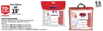 Auchan Couette chaude dodo offre