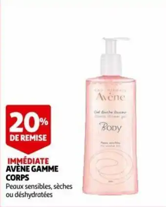 Auchan Avène gamme corps offre