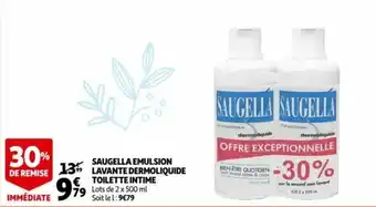 Auchan Saugella emulsion lavante dermoliquide toilette intime offre