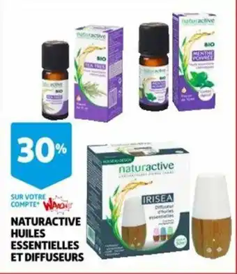 Auchan Naturactive huiles essentielles et diffuseurs offre