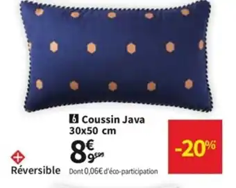 Conforama Coussin Java offre
