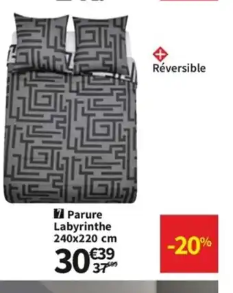 Conforama Parure labyrinthe offre