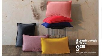 Conforama Coussin Velvetic offre