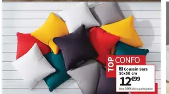 Conforama Coussin Sara 50x50cm offre