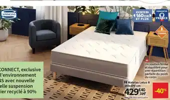 Matelas Lotus R 140x190cm