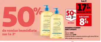 Auchan Parapharmacie Bioderma Atoderm Huile Lavante 1L offre