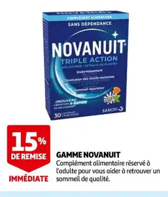Auchan Parapharmacie Gamme Novanuit offre