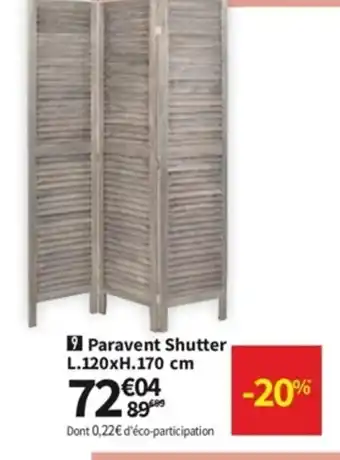 Conforama Paravent Shutter offre