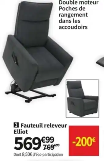 Conforama Fauteuil Releveur elliot offre