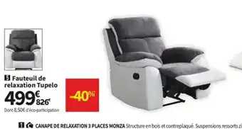 Conforama Fauteuil de Relaxation Tupelo offre