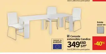 Conforama Console Extensible Candice offre