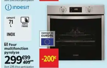 Conforama Indesit four Multifonction Pyrolyse offre